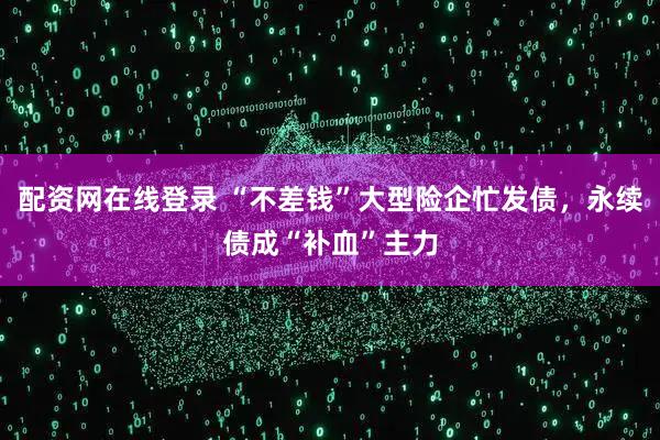 配资网在线登录 “不差钱”大型险企忙发债，永续债成“补血”主力