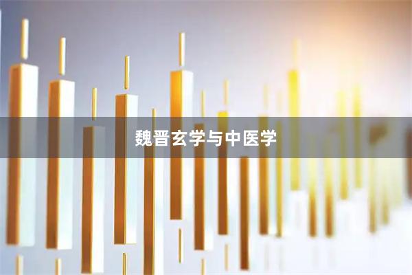 魏晋玄学与中医学