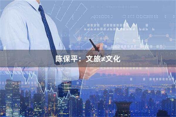 陈保平：文旅≠文化